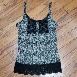 INC International Concepts floral & lace tank